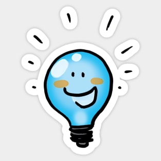 cute light bulb Sticker